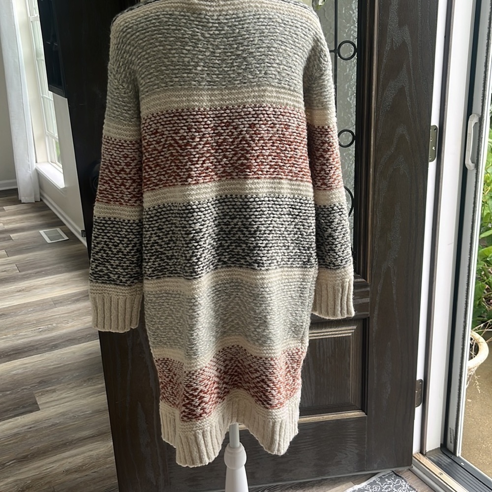 UNIVERSAL Thread duster cardigan sweater size S wool blend chunky knit - Picture 3 of 6